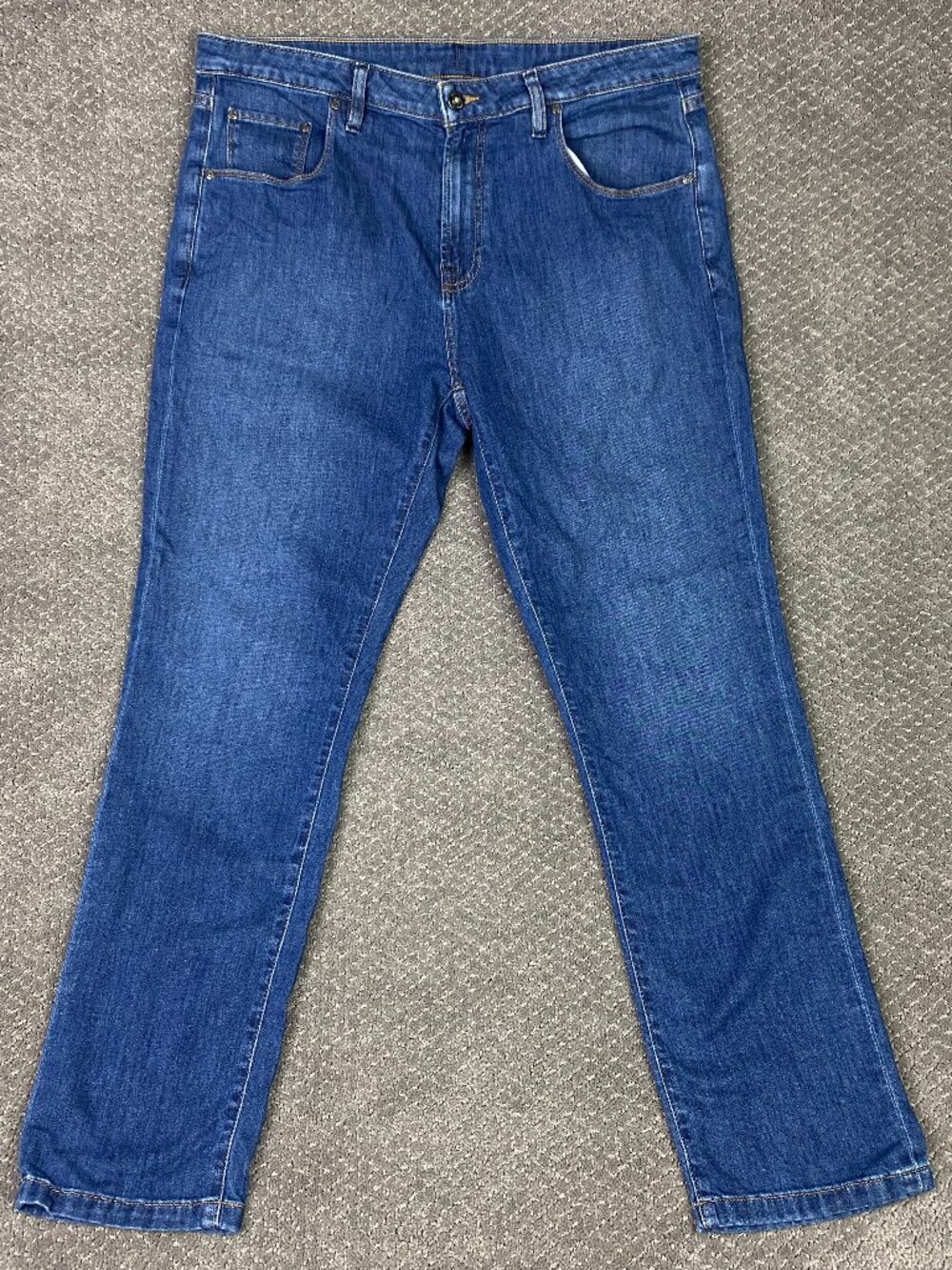 johnnie-O Uno Stretch 5 Pocket Jeans Mens 34x30 Blue Straight JMPA1650